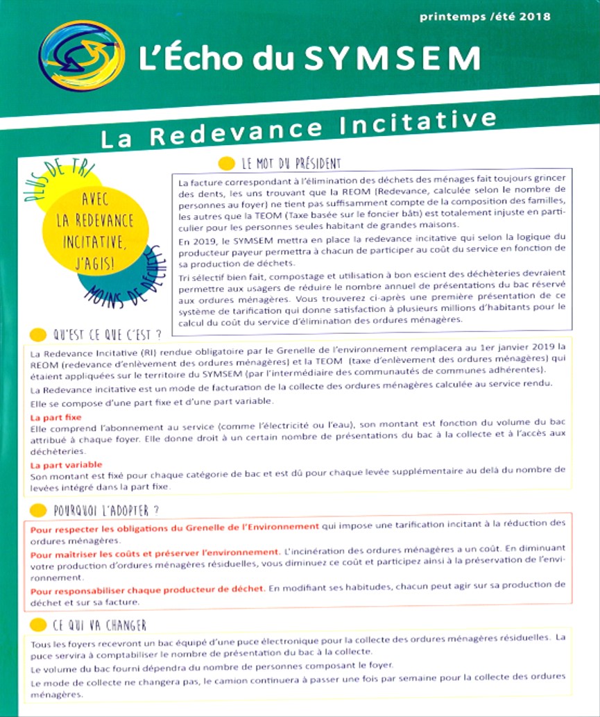 Redevance incitative